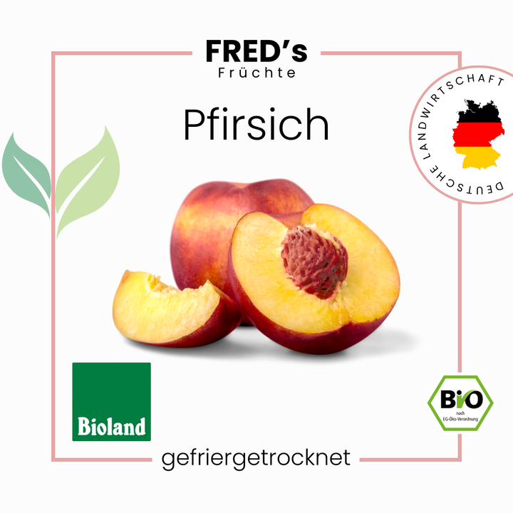 Gefriergetrocknete Bio Pfirsiche DailyFred Gefriergetrocknete Bio Pfirsiche DailyFred